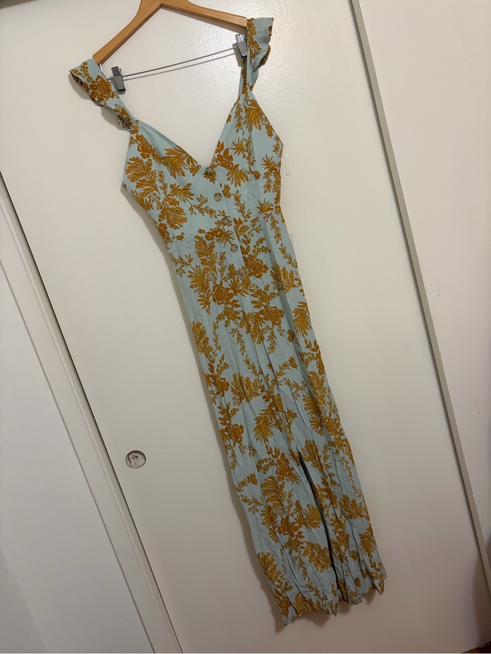 Free People Be The One Boho Floral Print Wide Leg Jumpsuit - Picture 5 of 11